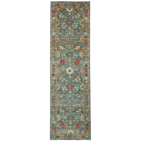 Tappeto Shahi Fine Pakistan bianco azzurro 83x298