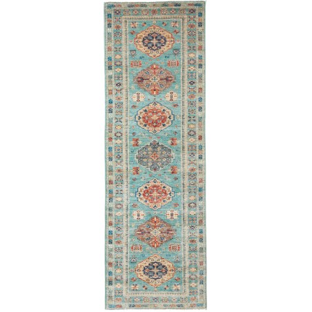 Tappeto Kazak Fine Pakistan azzurro 83x250