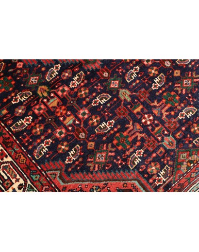 Tappeto Hamadan Persia grigio giallo 109x162