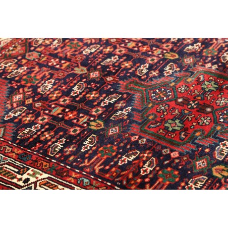 Tappeto Hamadan Persia grigio giallo 109x162