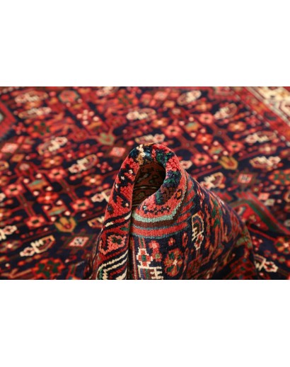 Tappeto Hamadan Persia grigio giallo 109x162