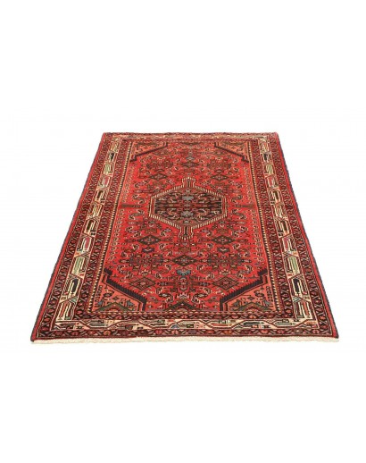 Tappeto Hamadan Persia marrone giallo 102x157