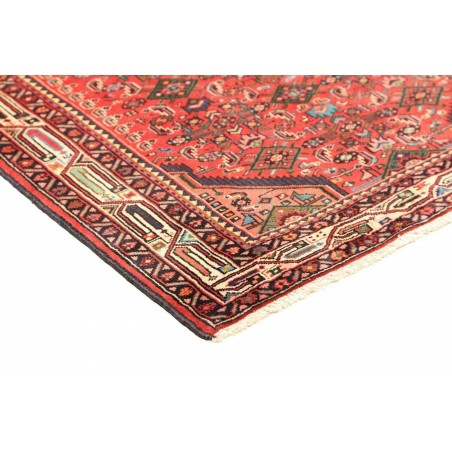 Tappeto Hamadan Persia marrone giallo 102x157