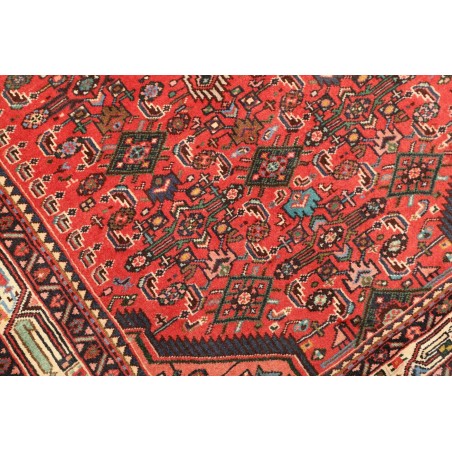 Tappeto Hamadan Persia marrone giallo 102x157