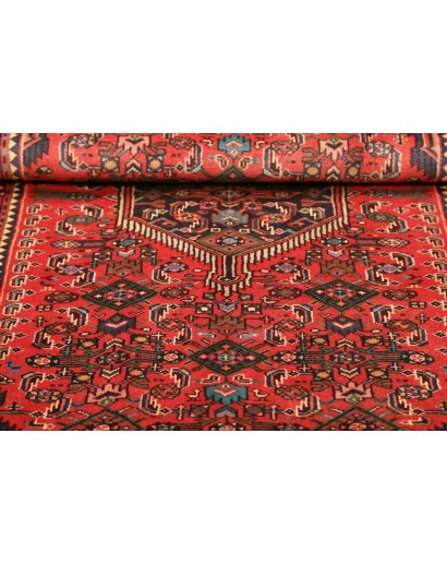 Tappeto Hamadan Persia marrone giallo 102x157