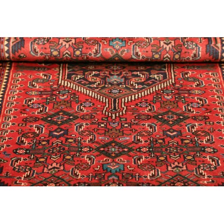 Tappeto Hamadan Persia marrone giallo 102x157