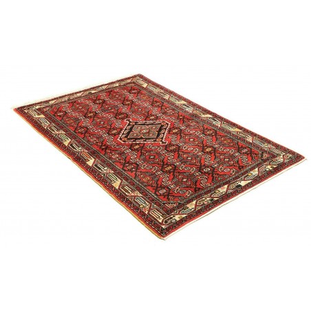 Tappeto Hamadan Persia marrone giallo 101x153