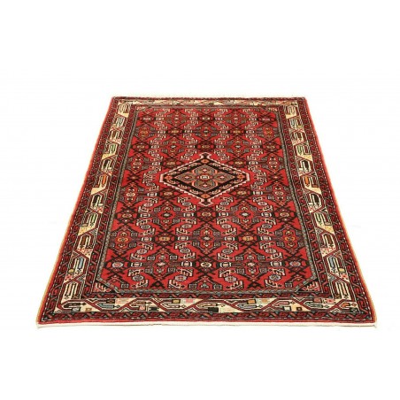 Tappeto Hamadan Persia marrone giallo 101x153