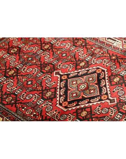 Tappeto Hamadan Persia marrone giallo 101x153