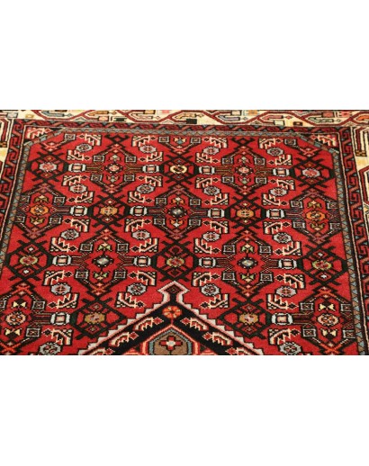 Tappeto Hamadan Persia marrone giallo 101x153