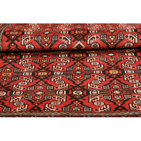 Tappeto Hamadan Persia marrone giallo 101x153