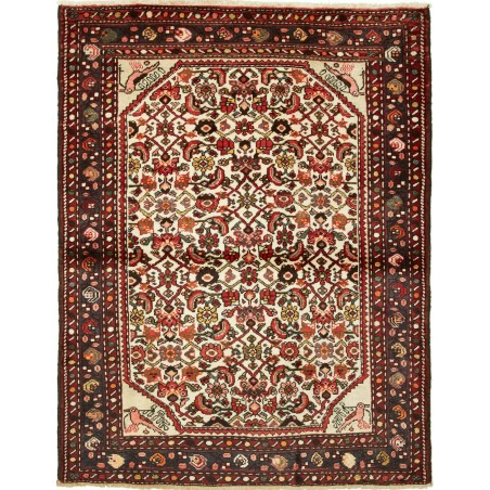 Tappeto Hamadan Persia verde giallo 110x144