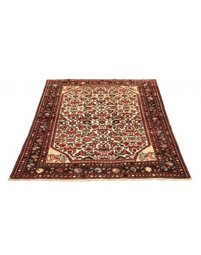 Tappeto Hamadan Persia verde giallo 110x144