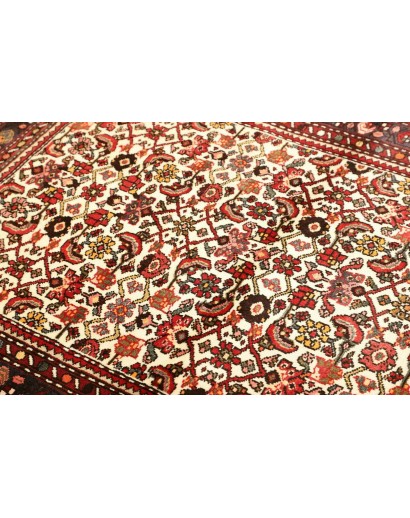 Tappeto Hamadan Persia verde giallo 110x144