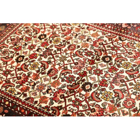 Tappeto Hamadan Persia verde giallo 110x144