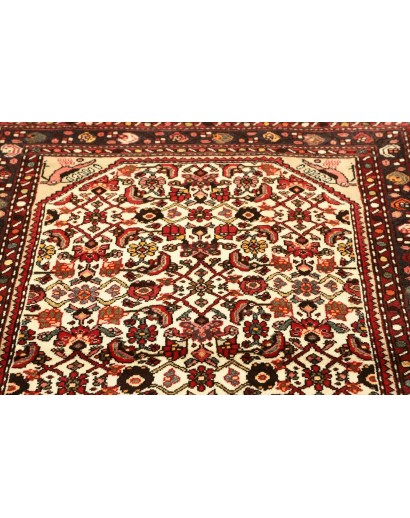 Tappeto Hamadan Persia verde giallo 110x144