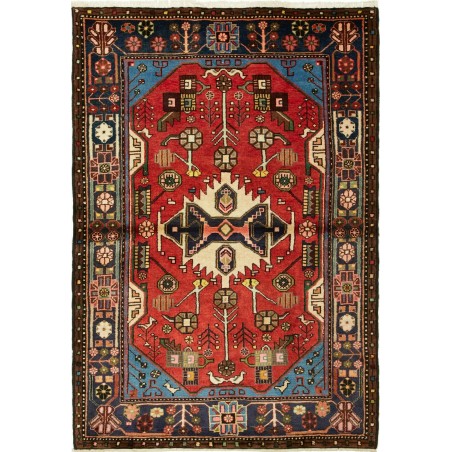 Tappeto Hamadan Persia grigio marrone 114x165