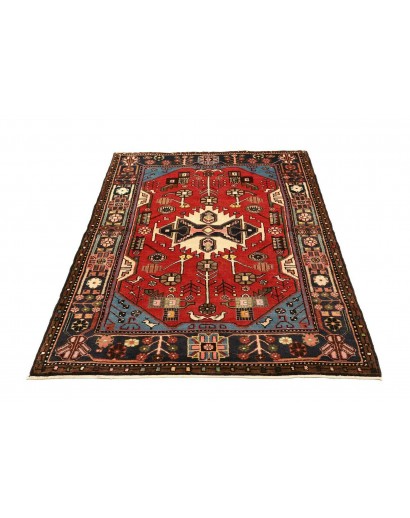 Tappeto Hamadan Persia grigio marrone 114x165