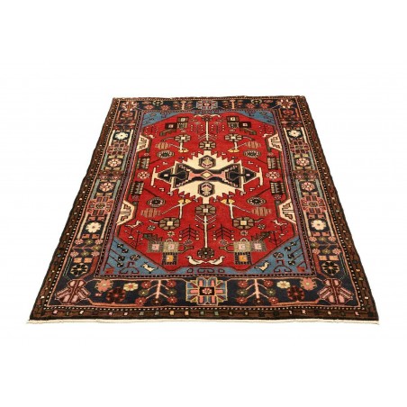 Tappeto Hamadan Persia grigio marrone 114x165