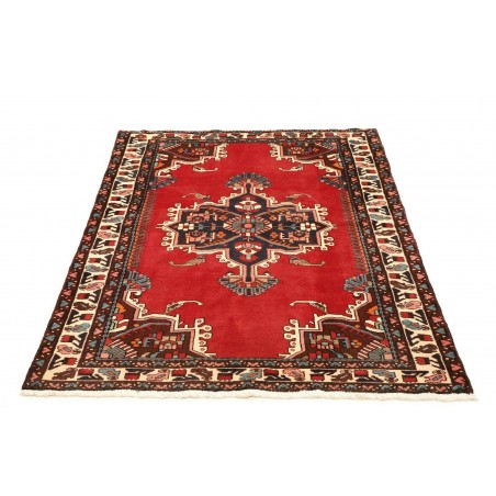 Tappeto Hamadan Persia grigio giallo 108x153