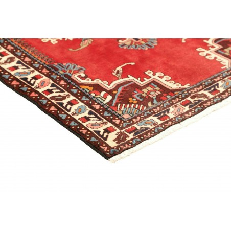 Tappeto Hamadan Persia grigio giallo 108x153