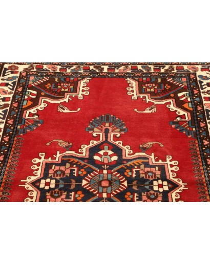 Tappeto Hamadan Persia grigio giallo 108x153