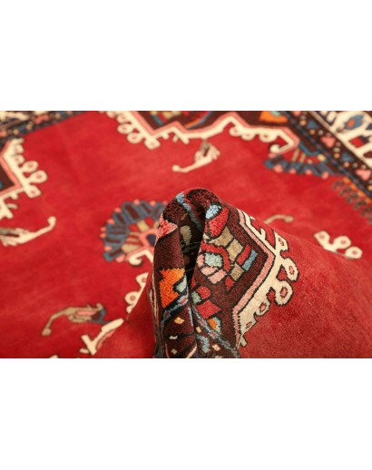 Tappeto Hamadan Persia grigio giallo 108x153