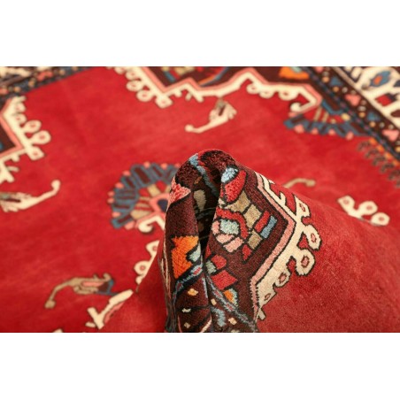 Tappeto Hamadan Persia grigio giallo 108x153