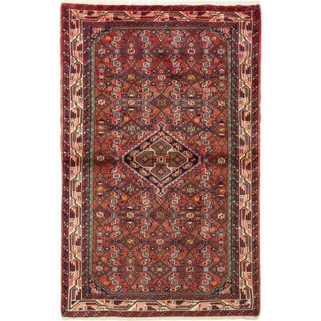 Tappeto Hamadan Persia marrone giallo 99x159