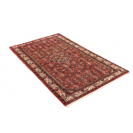 Tappeto Hamadan Persia marrone giallo 99x159