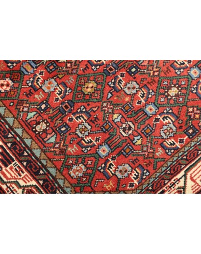 Tappeto Hamadan Persia marrone giallo 99x159