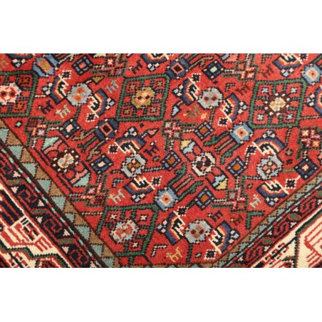 Tappeto Hamadan Persia marrone giallo 99x159