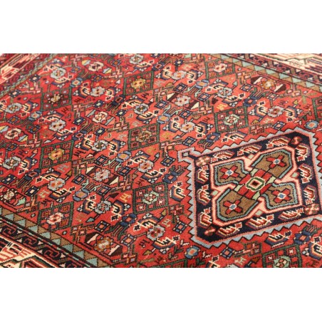 Tappeto Hamadan Persia marrone giallo 99x159