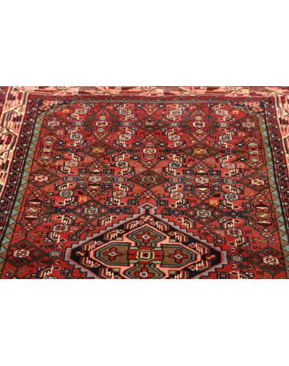 Tappeto Hamadan Persia marrone giallo 99x159