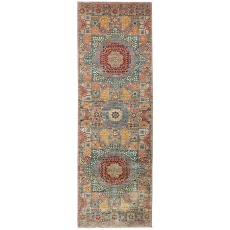 Tappeto Mamlouk Pakistan bianco marrone 78x248