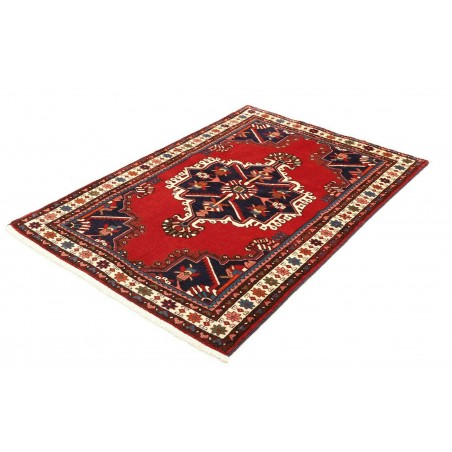 Tappeto Hamadan Persia marrone giallo 106x153