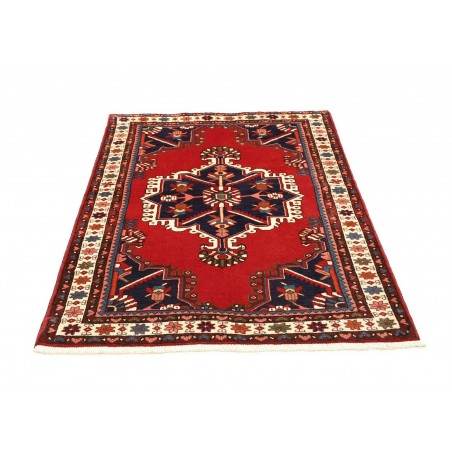 Tappeto Hamadan Persia marrone giallo 106x153