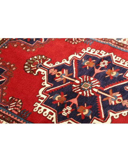 Tappeto Hamadan Persia marrone giallo 106x153