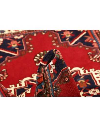 Tappeto Hamadan Persia marrone giallo 106x153