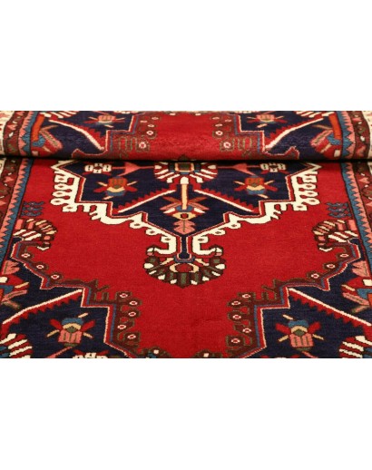 Tappeto Hamadan Persia marrone giallo 106x153