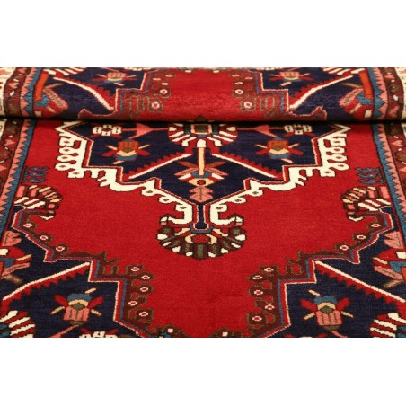 Tappeto Hamadan Persia marrone giallo 106x153