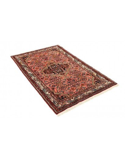 Tappeto Hamadan Persia marrone blu 98x152