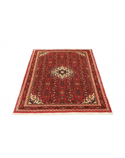 Tappeto Hamadan Persia marrone giallo 105x146