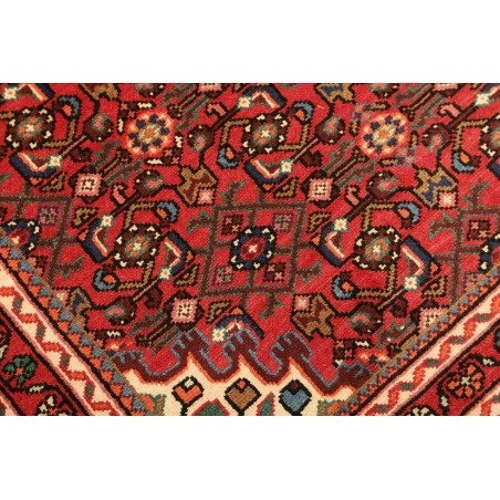 Tappeto Hamadan Persia marrone giallo 105x146