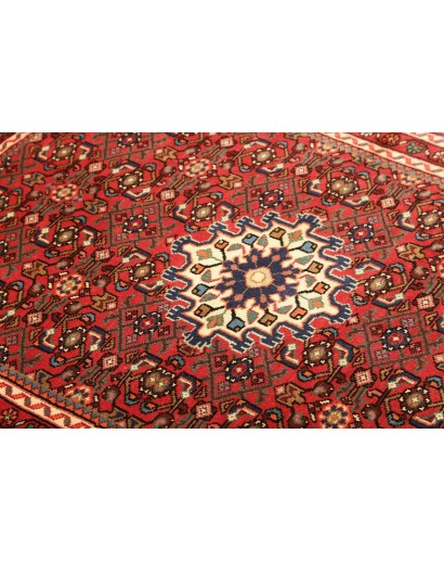 Tappeto Hamadan Persia marrone giallo 105x146