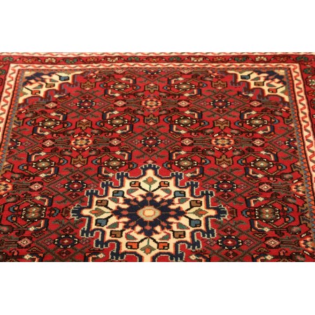 Tappeto Hamadan Persia marrone giallo 105x146