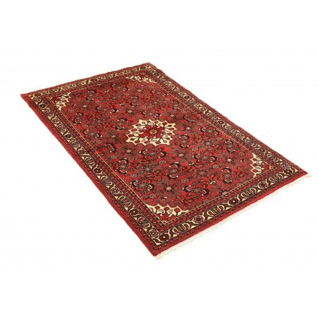 Tappeto Hamadan Persia marrone giallo 104x154