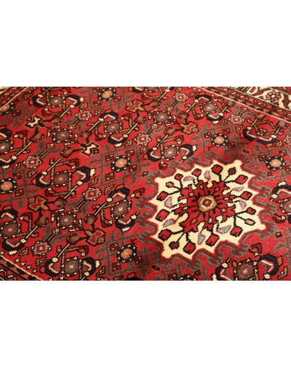 Tappeto Hamadan Persia marrone giallo 104x154