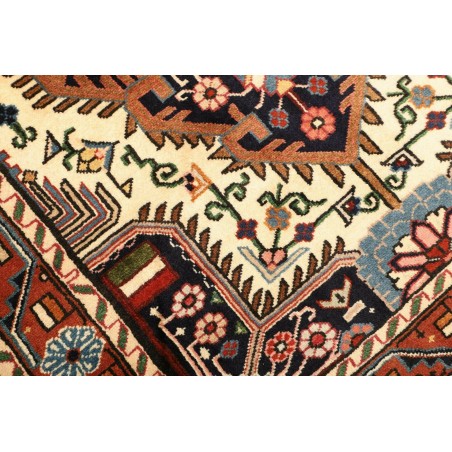 Tappeto Hamadan Persia marrone giallo 113x154