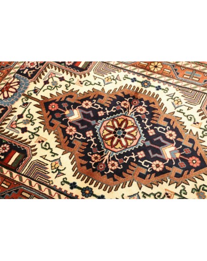 Tappeto Hamadan Persia marrone giallo 113x154